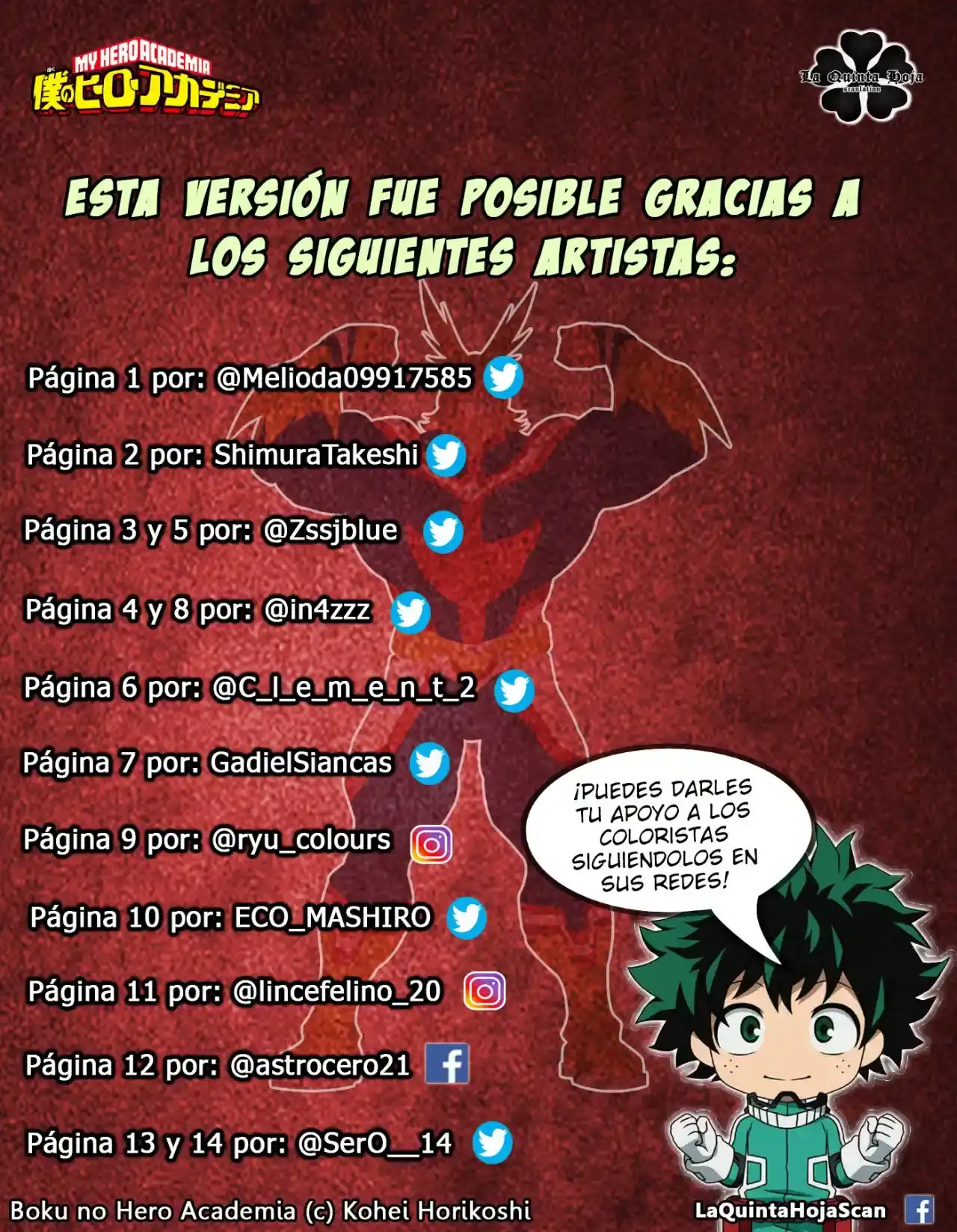Página 20 — Boku no Hero Academia Capítulo 354.5