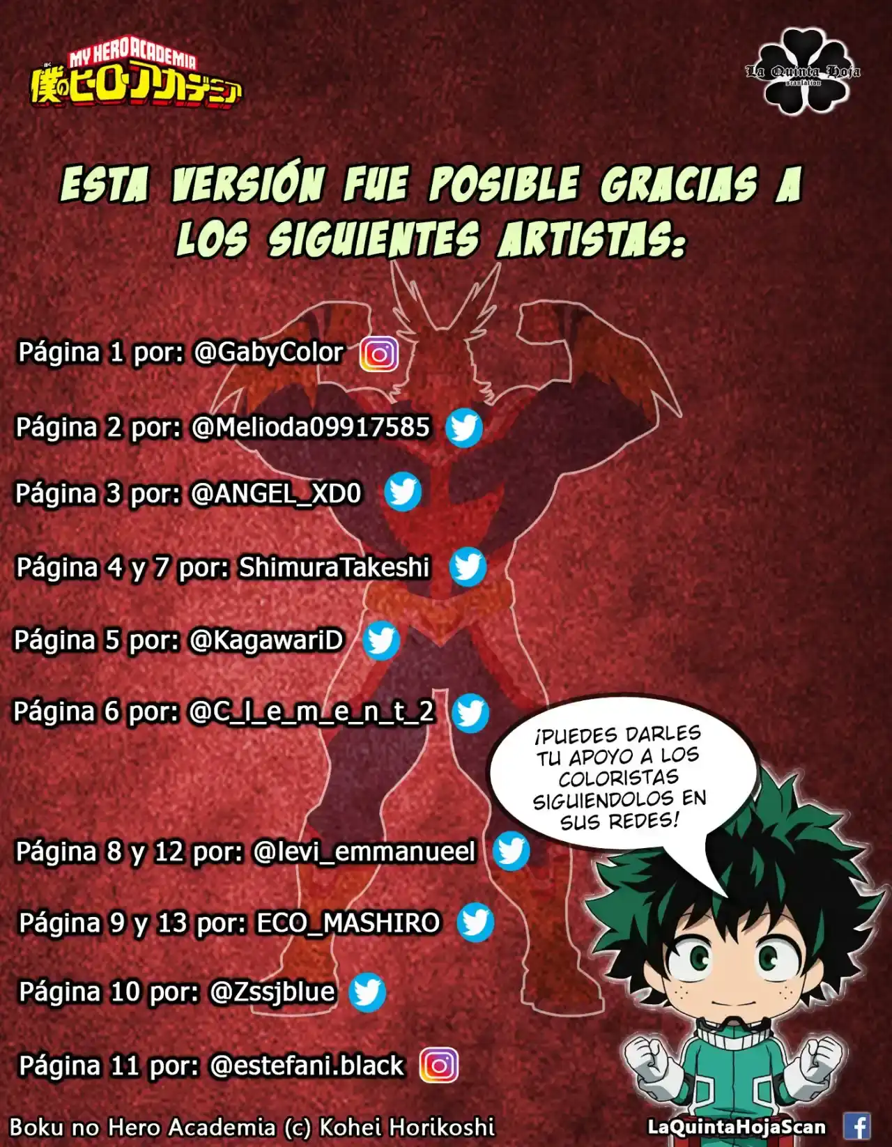 Página 19 — Boku no Hero Academia Capítulo 356.5