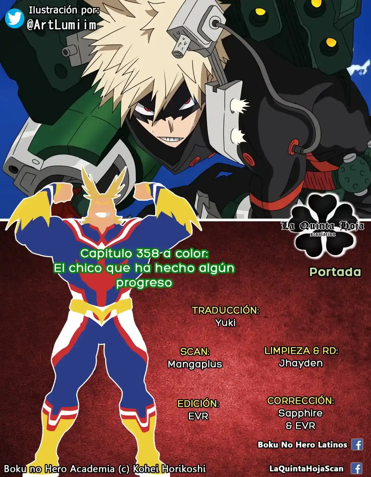Página 1 — Boku no Hero Academia Capítulo 358.5