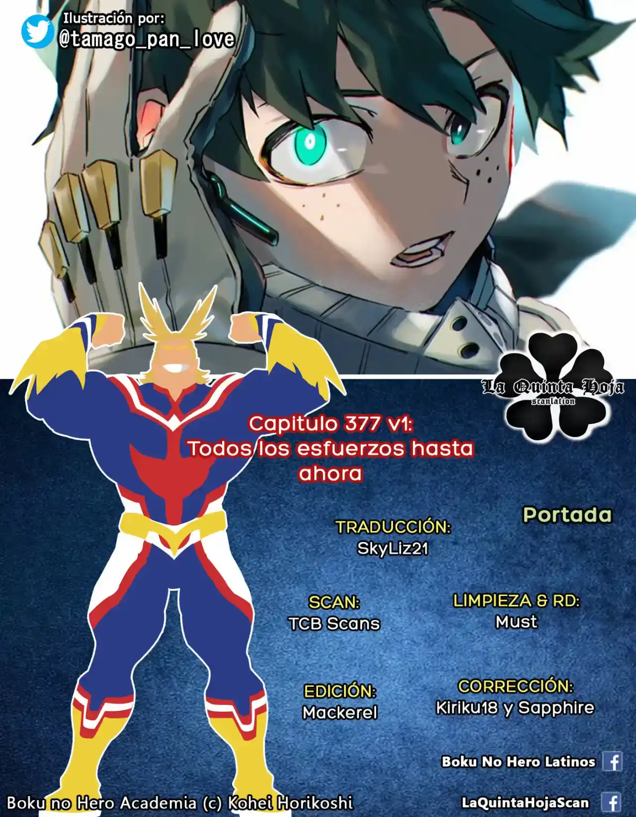 Página 1 — Boku no Hero Academia Capítulo 377.5