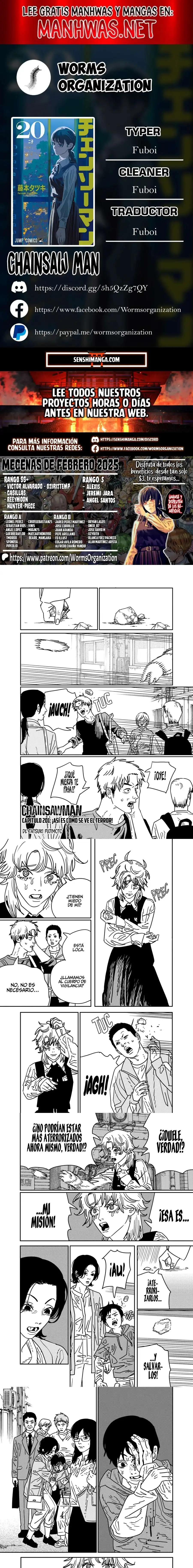 Página 1 — Chainsaw Man Capítulo 201