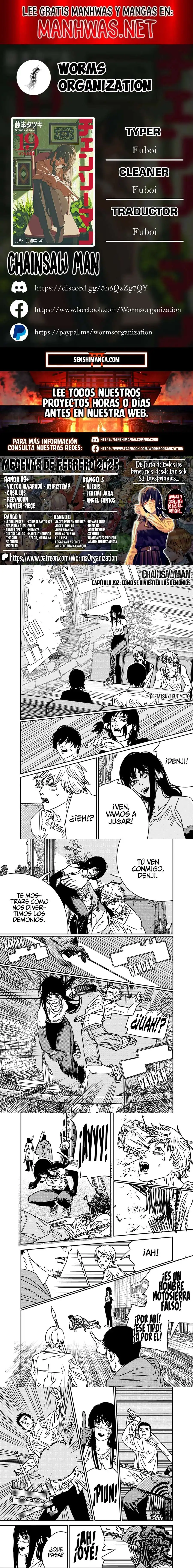 Chainsaw Man Capítulo 192 - Página 1 - Chainsaw Man manga Capítulo 192