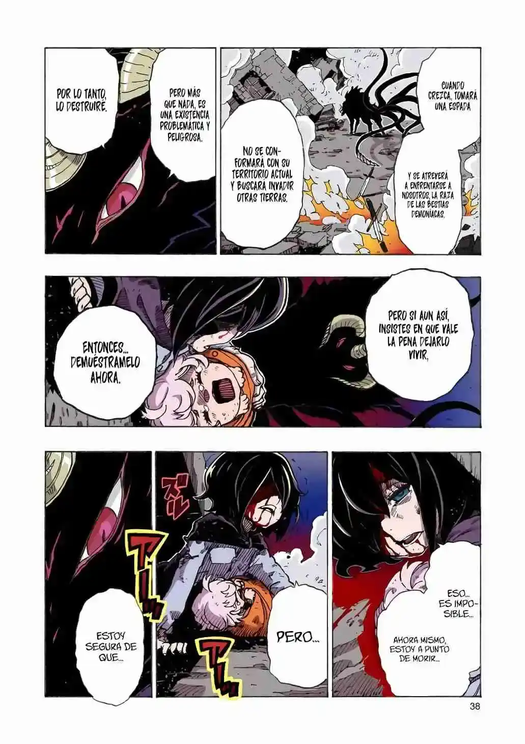 Página 39 — Clevatess: Majuu no Ou to Akago to Shikabane no Yuusha Capítulo 1