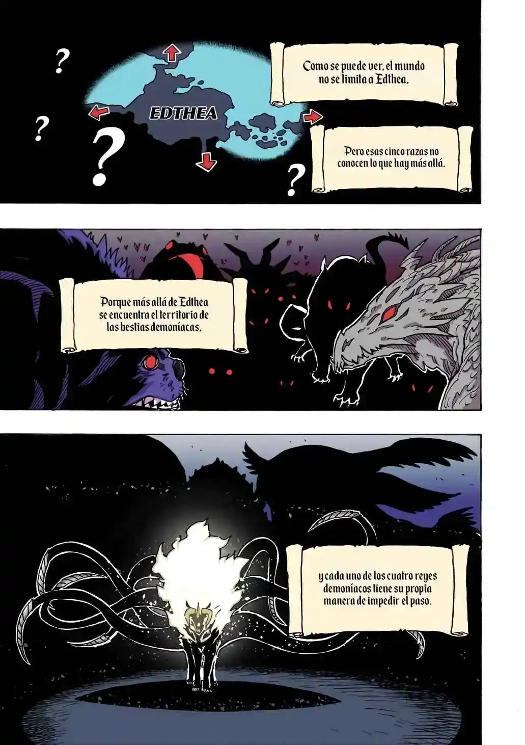 Página 44 — Clevatess: Majuu no Ou to Akago to Shikabane no Yuusha Capítulo 2