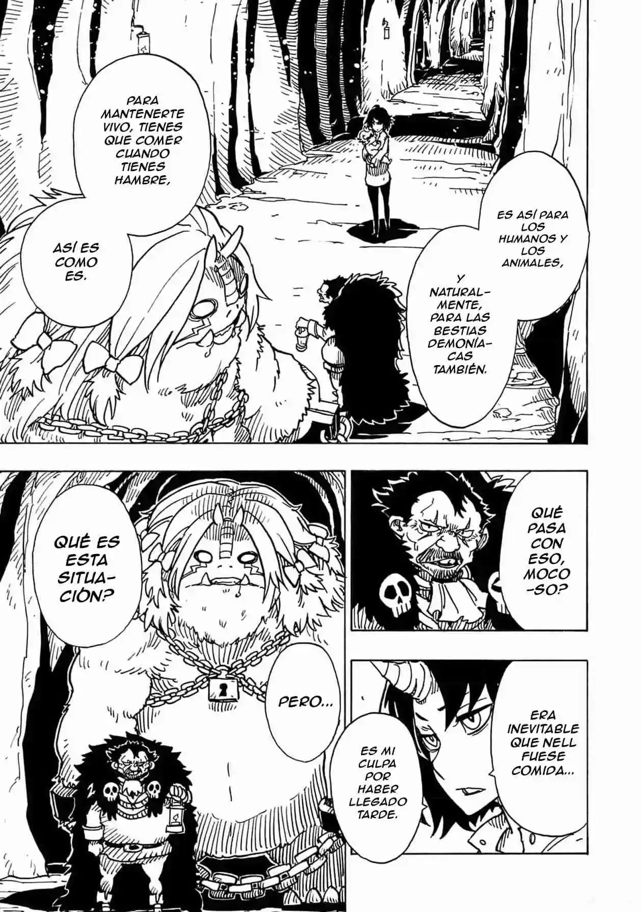 Página 46 — Clevatess: Majuu no Ou to Akago to Shikabane no Yuusha Capítulo 7