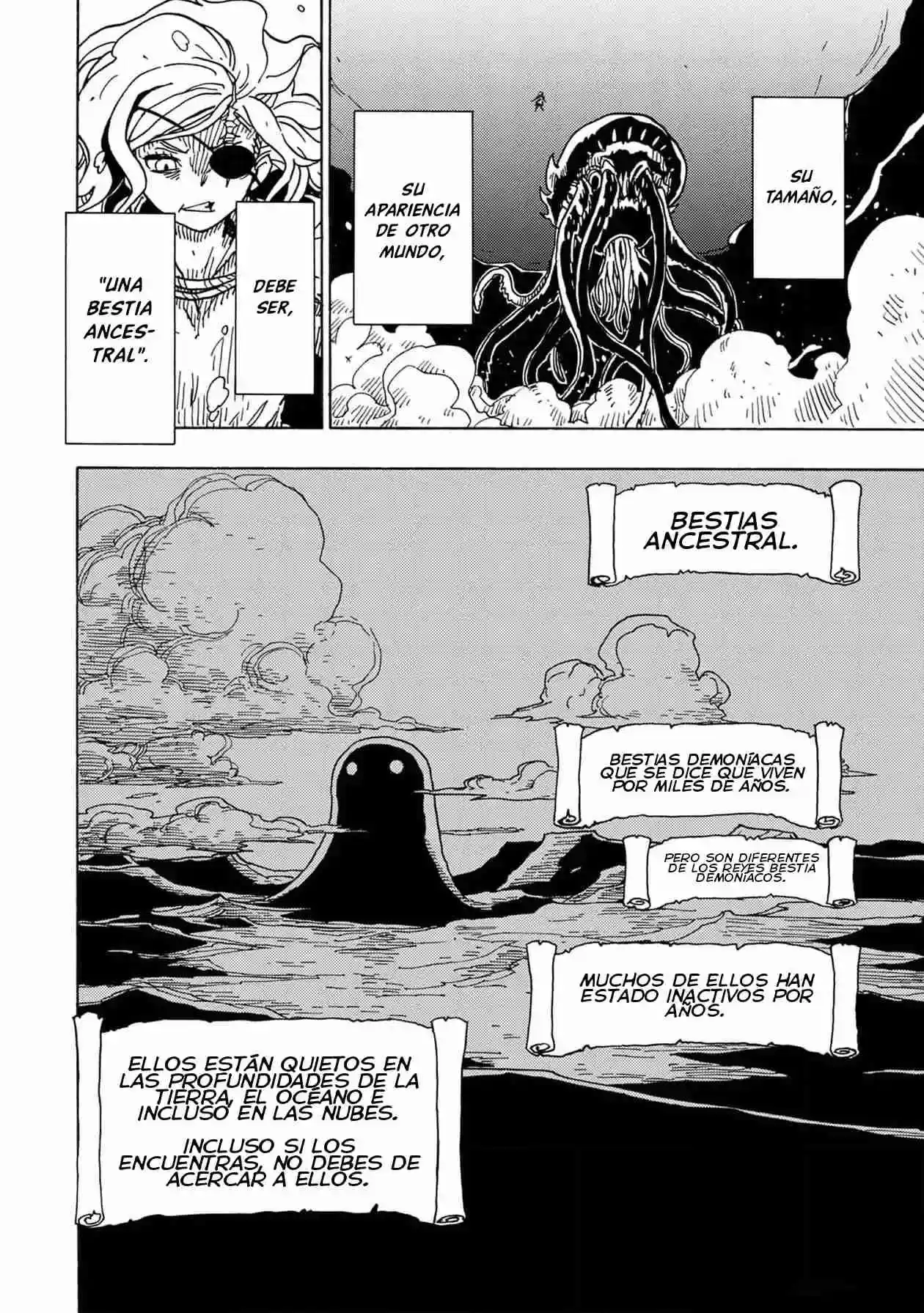 Página 36 — Clevatess: Majuu no Ou to Akago to Shikabane no Yuusha Capítulo 8