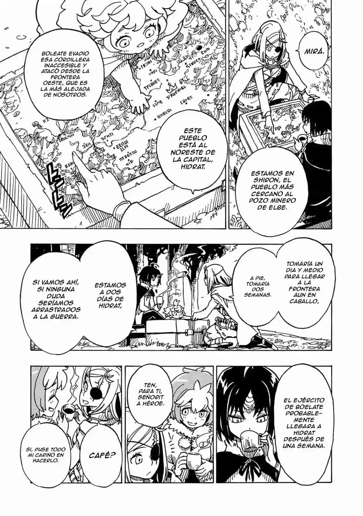 Página 47 — Clevatess: Majuu no Ou to Akago to Shikabane no Yuusha Capítulo 12