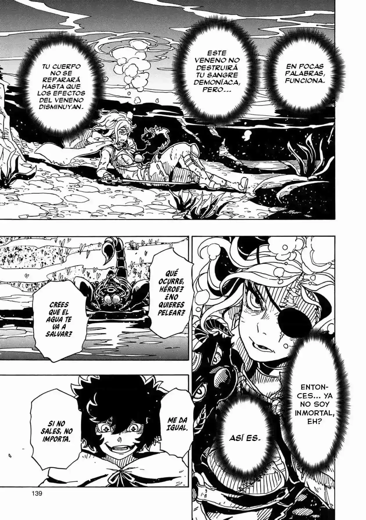 Página 41 — Clevatess: Majuu no Ou to Akago to Shikabane no Yuusha Capítulo 17