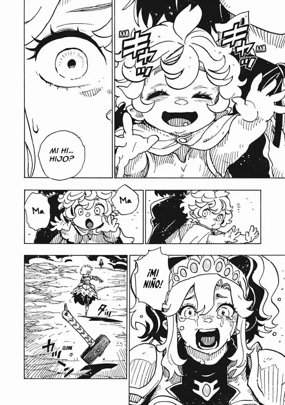 Página 57 — Clevatess: Majuu no Ou to Akago to Shikabane no Yuusha Capítulo 24