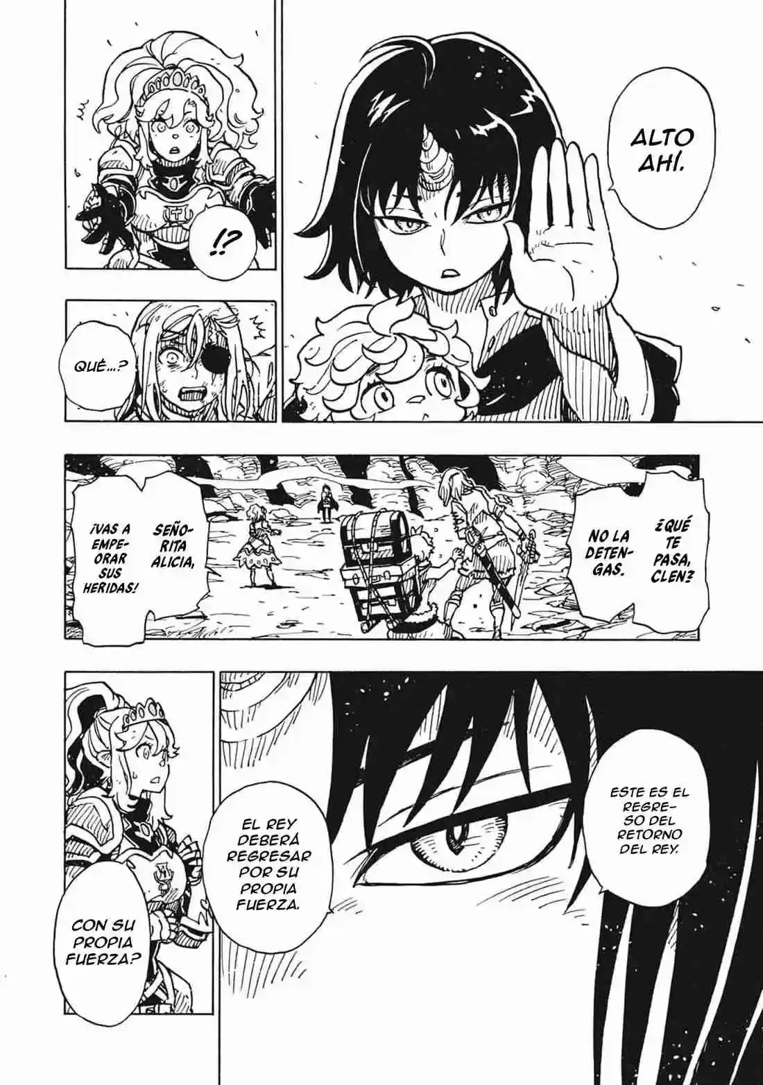 Página 59 — Clevatess: Majuu no Ou to Akago to Shikabane no Yuusha Capítulo 24