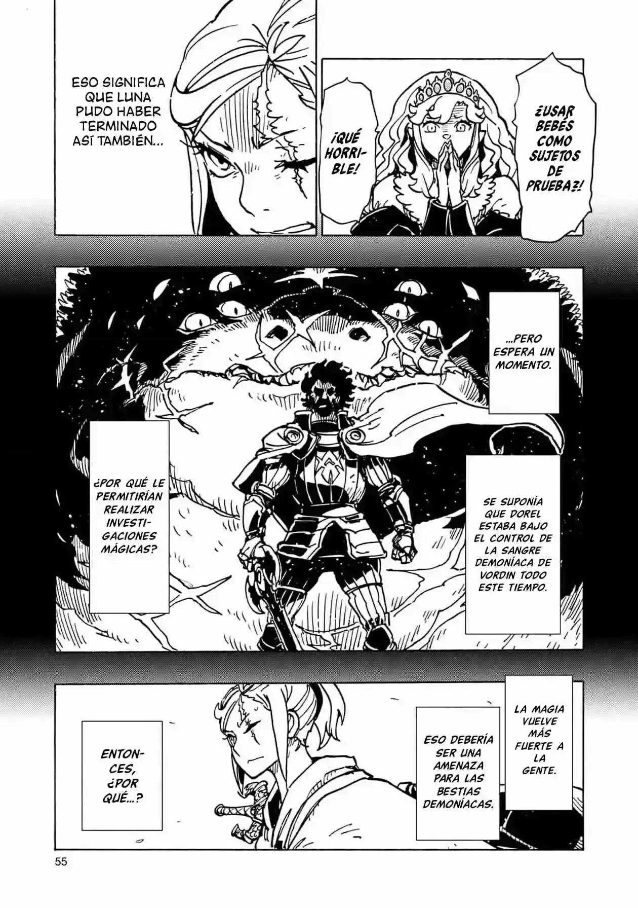 Página 58 — Clevatess: Majuu no Ou to Akago to Shikabane no Yuusha Capítulo 26