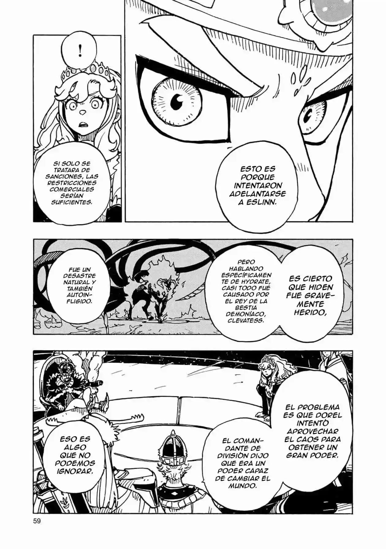 Página 62 — Clevatess: Majuu no Ou to Akago to Shikabane no Yuusha Capítulo 26
