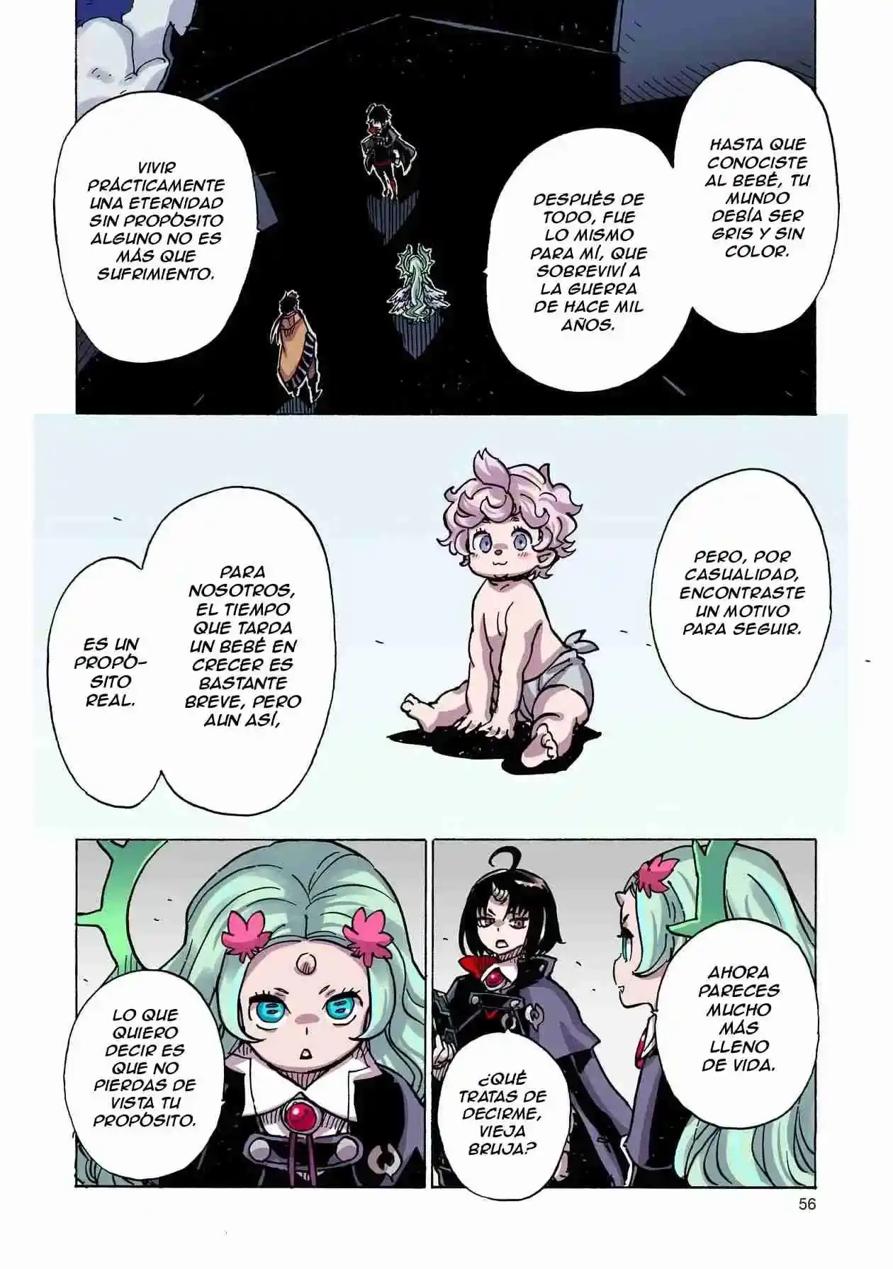 Página 59 — Clevatess: Majuu no Ou to Akago to Shikabane no Yuusha Capítulo 36