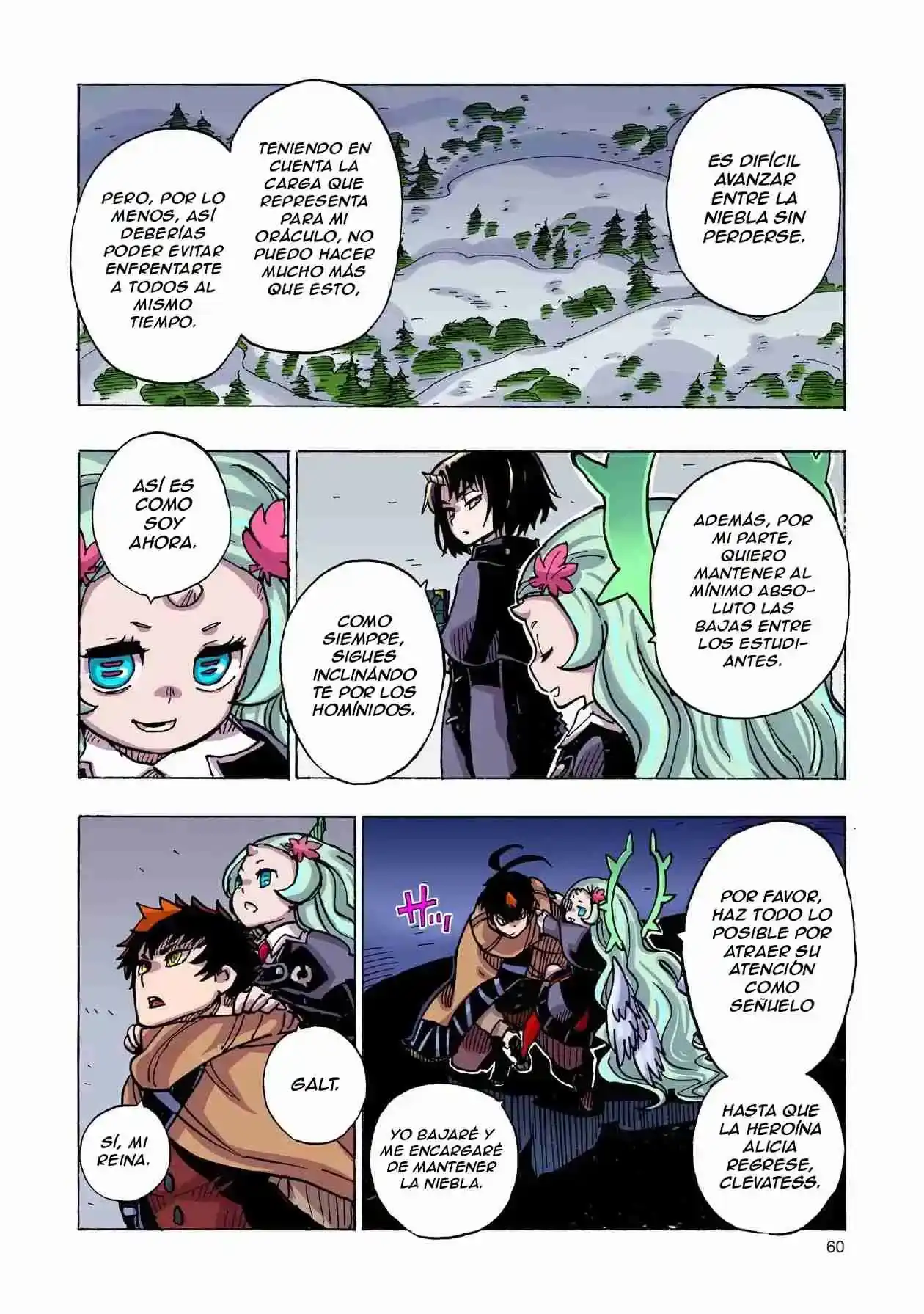 Página 63 — Clevatess: Majuu no Ou to Akago to Shikabane no Yuusha Capítulo 36