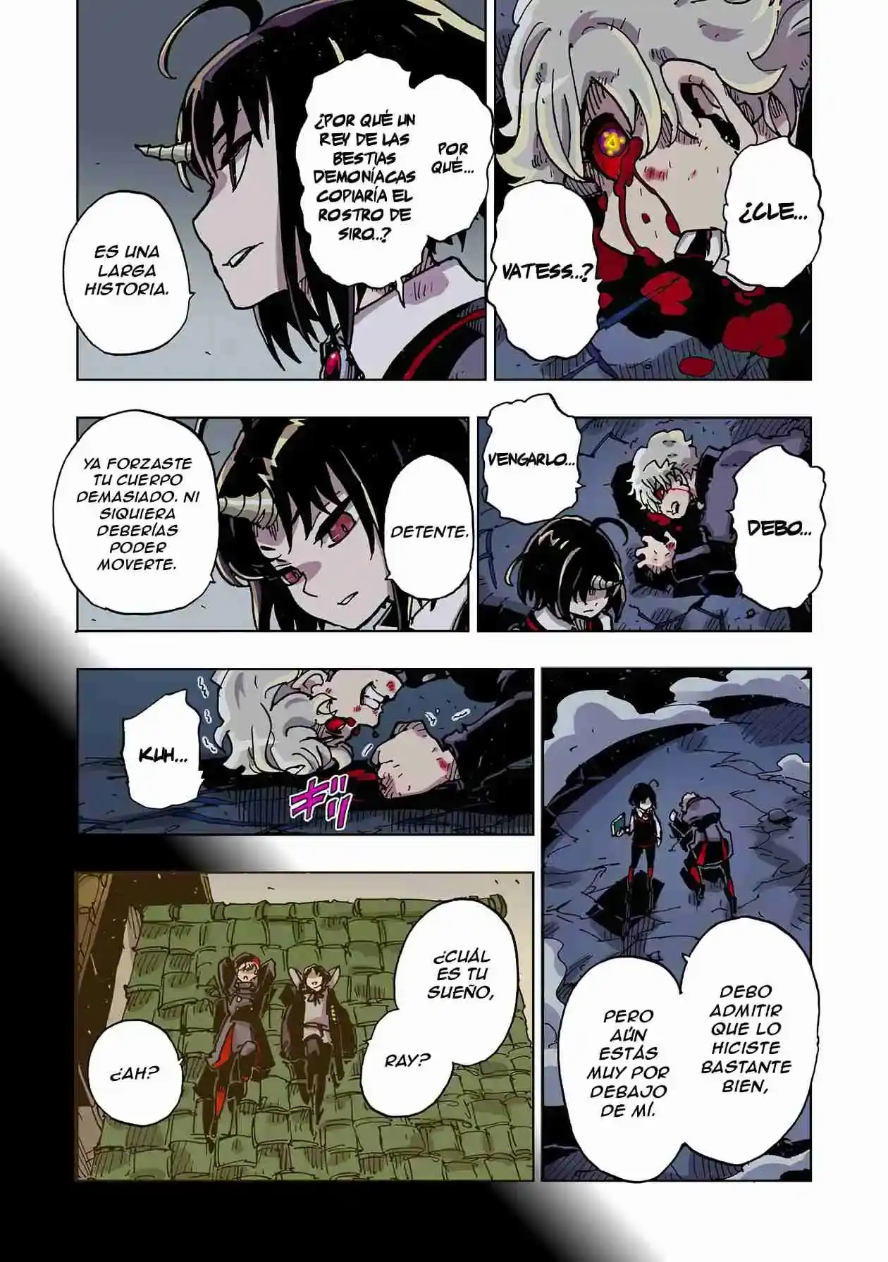 Página 35 — Clevatess: Majuu no Ou to Akago to Shikabane no Yuusha Capítulo 44