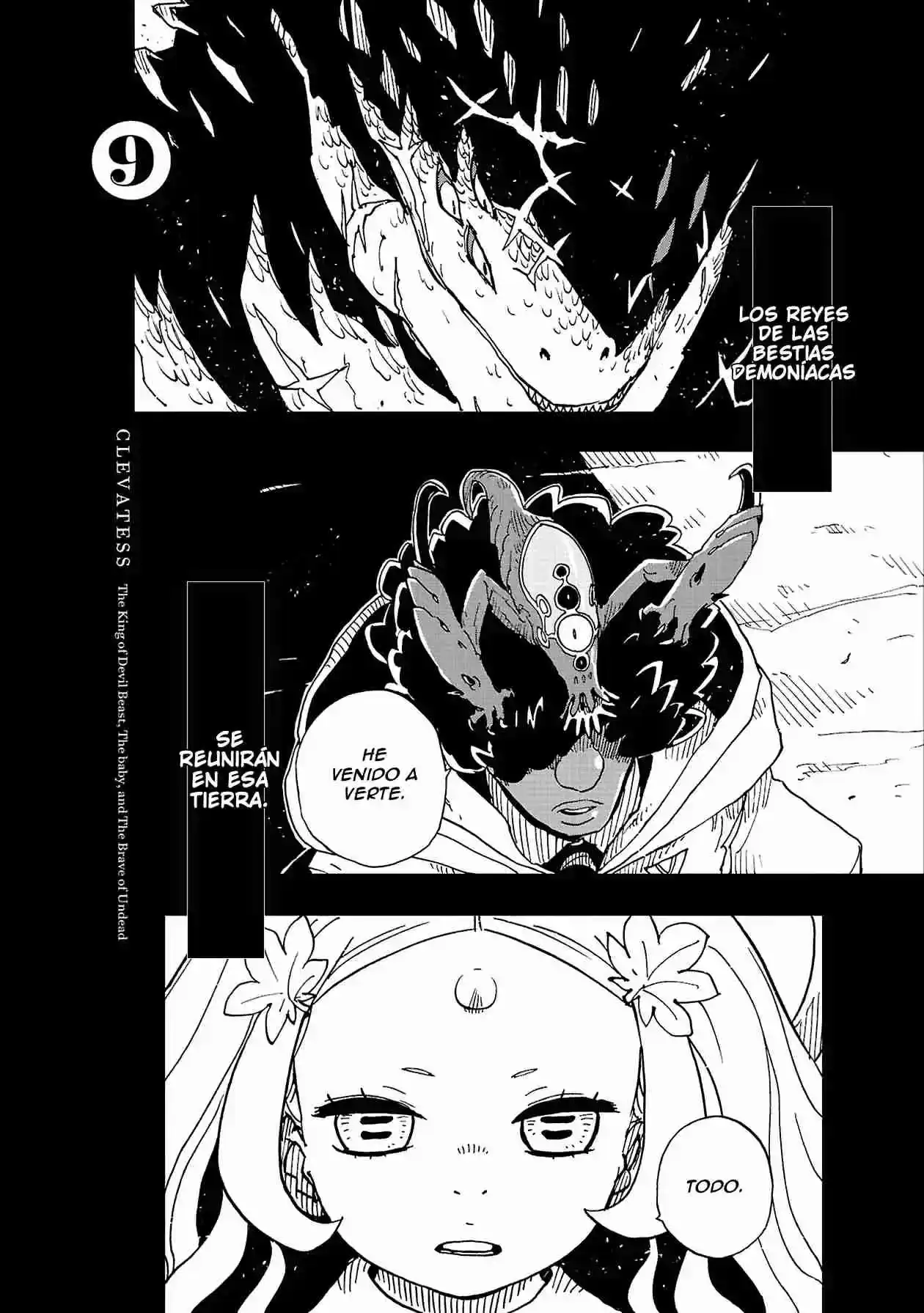 Página 43 — Clevatess: Majuu no Ou to Akago to Shikabane no Yuusha Capítulo 44