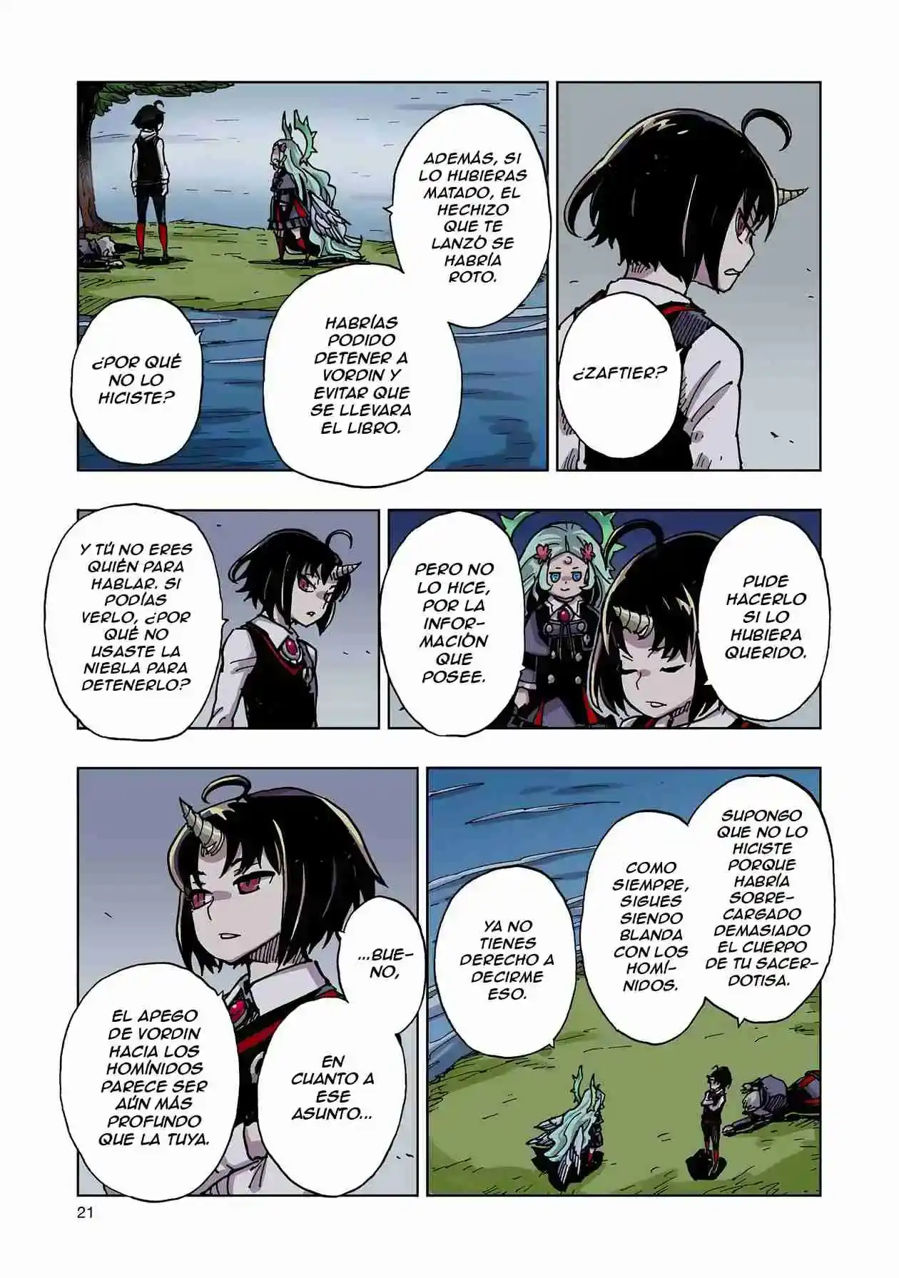 Página 21 — Clevatess: Majuu no Ou to Akago to Shikabane no Yuusha Capítulo 45