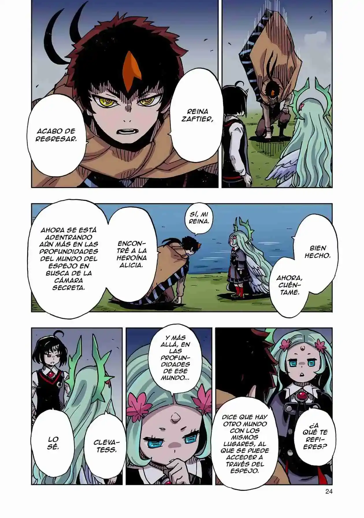 Página 24 — Clevatess: Majuu no Ou to Akago to Shikabane no Yuusha Capítulo 45