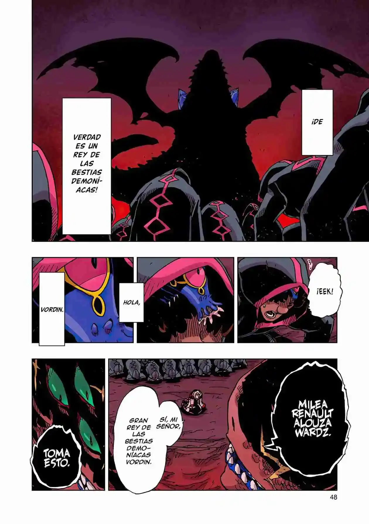 Página 50 — Clevatess: Majuu no Ou to Akago to Shikabane no Yuusha Capítulo 46
