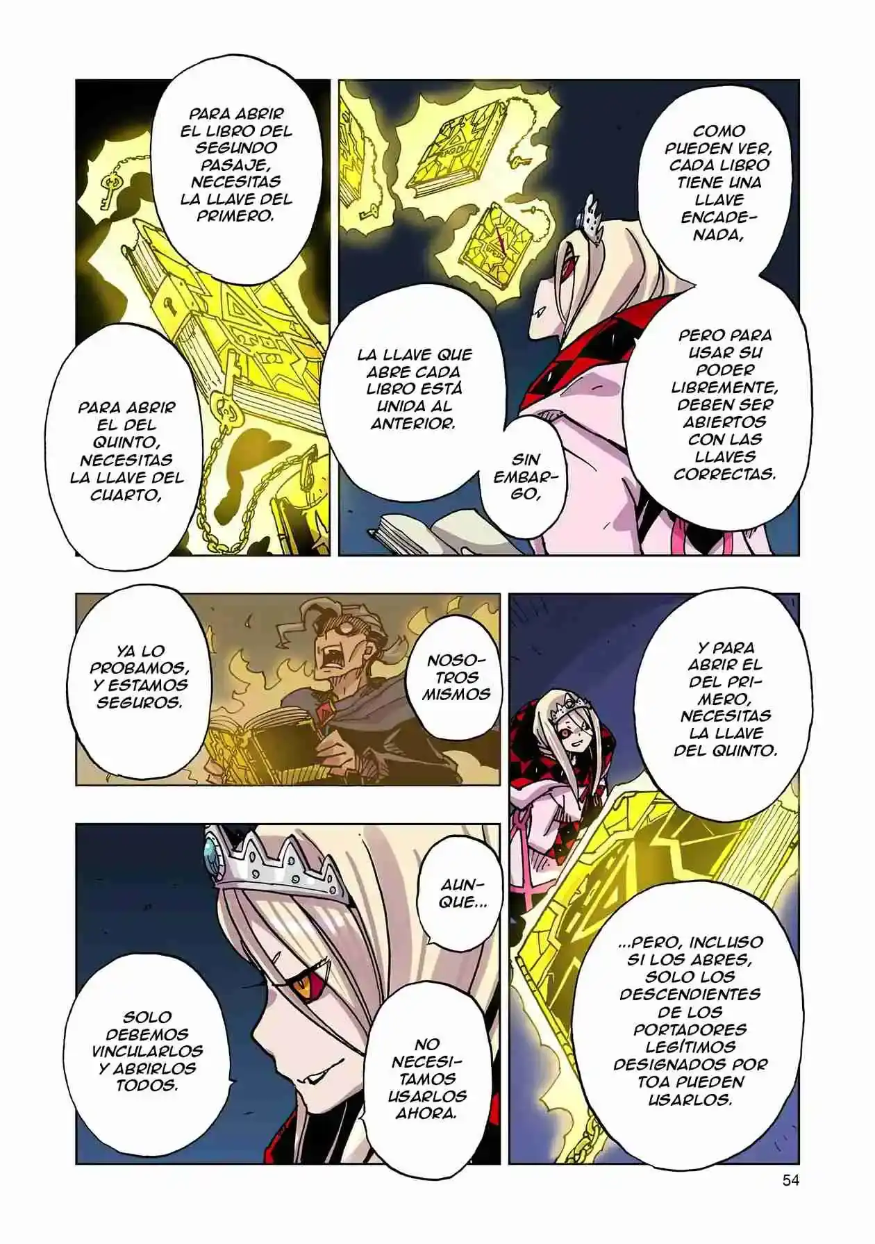 Página 56 — Clevatess: Majuu no Ou to Akago to Shikabane no Yuusha Capítulo 46
