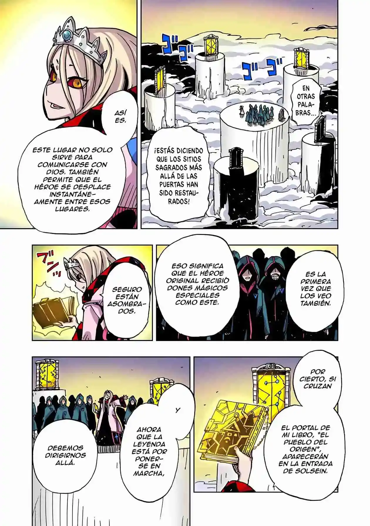 Página 61 — Clevatess: Majuu no Ou to Akago to Shikabane no Yuusha Capítulo 46