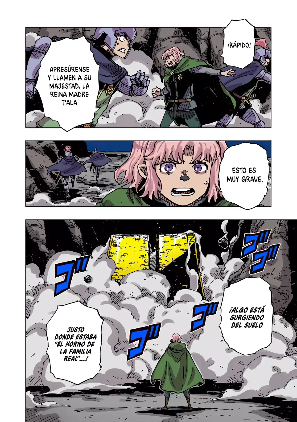 Página 3 — Clevatess: Majuu no Ou to Akago to Shikabane no Yuusha Capítulo 49
