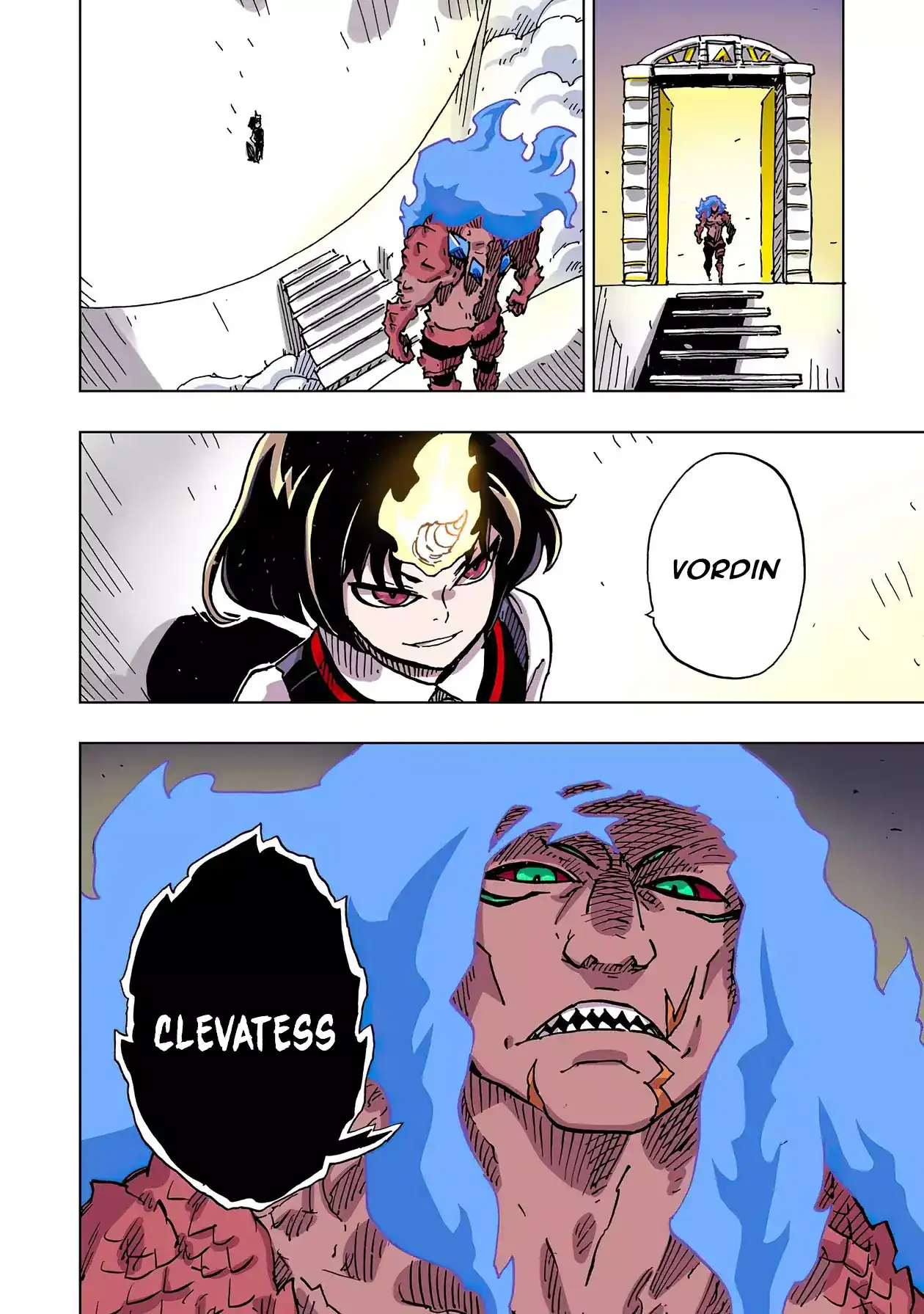 Página 36 — Clevatess: Majuu no Ou to Akago to Shikabane no Yuusha Capítulo 49