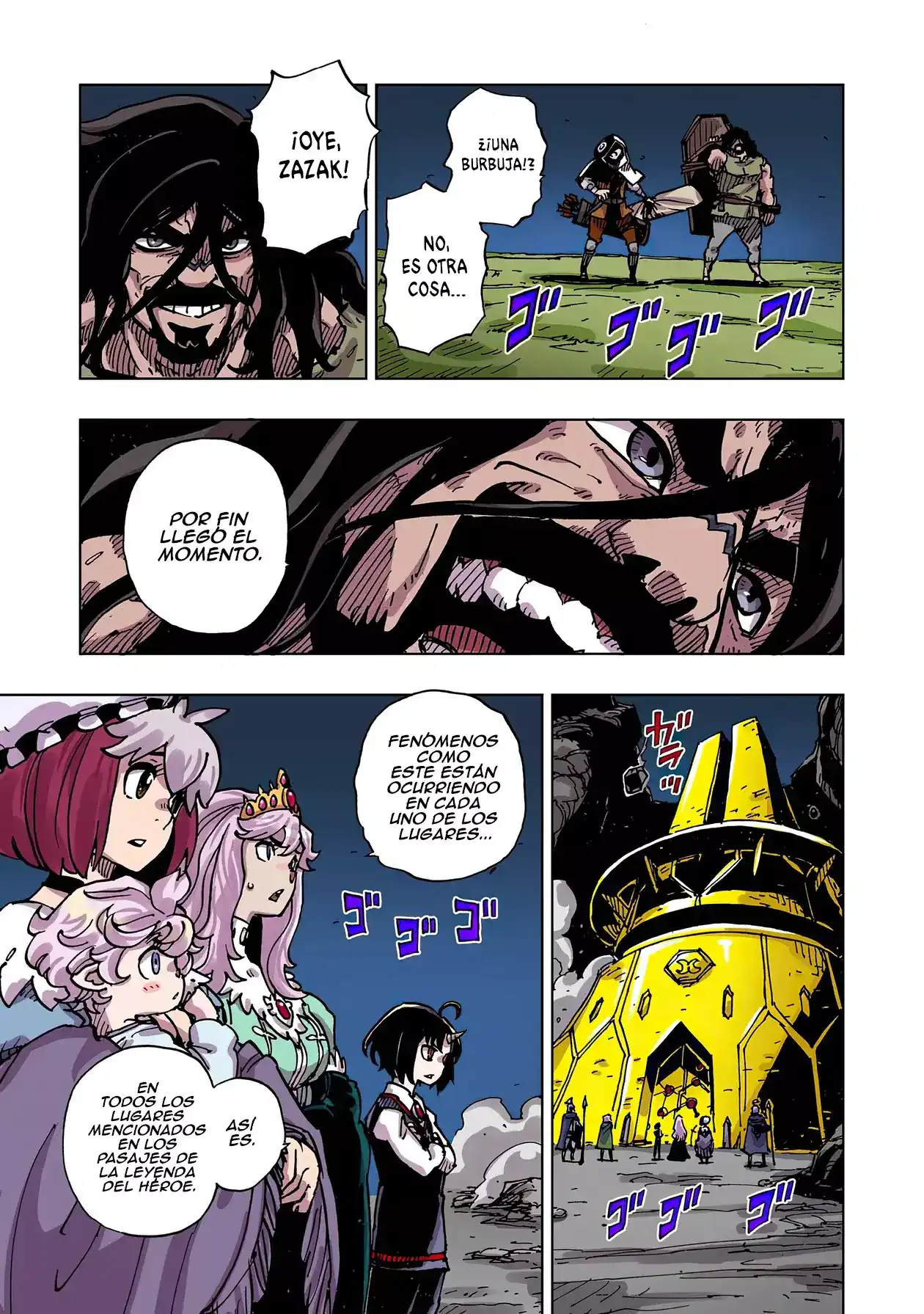 Página 61 — Clevatess: Majuu no Ou to Akago to Shikabane no Yuusha Capítulo 49