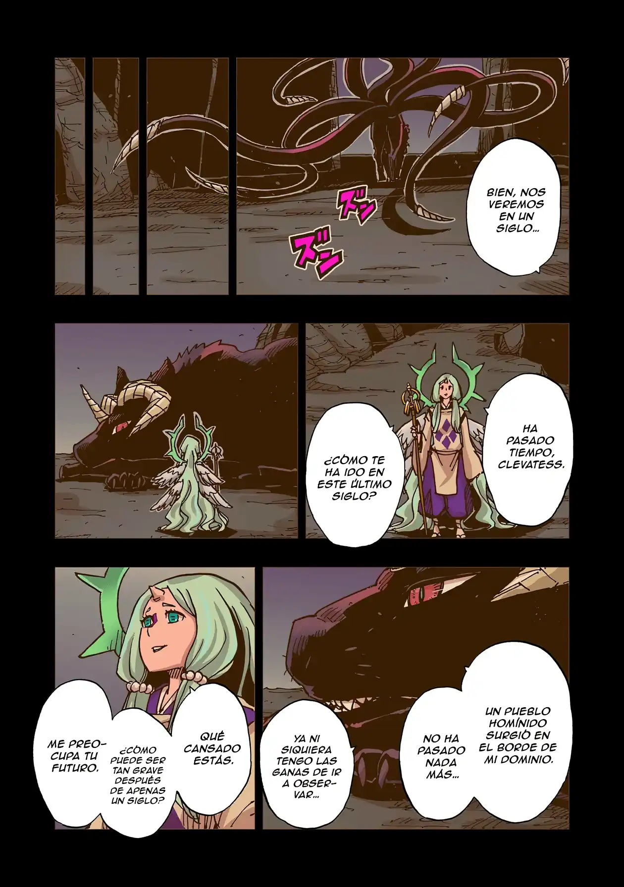 Página 19 — Clevatess: Majuu no Ou to Akago to Shikabane no Yuusha Capítulo 53