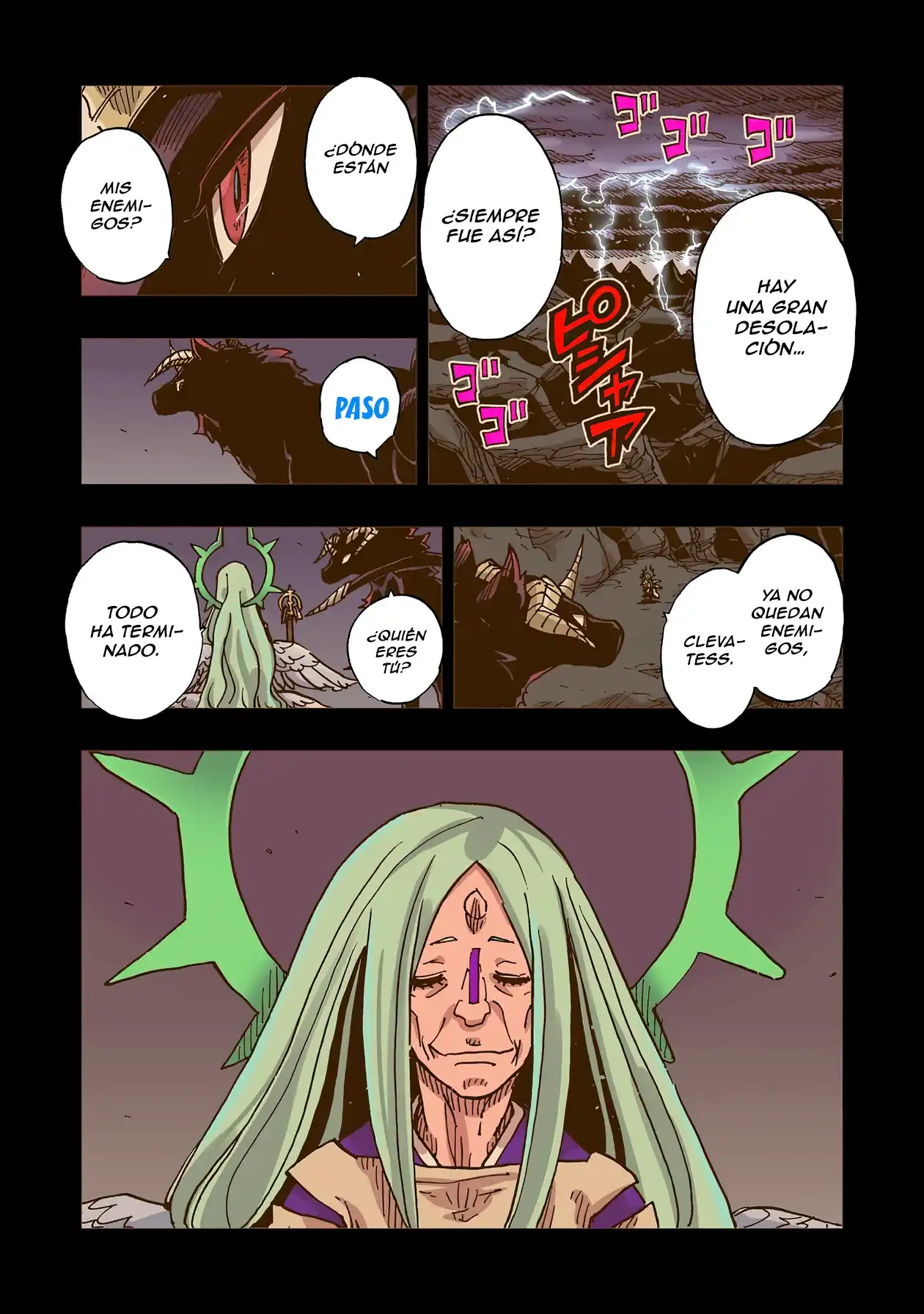 Página 54 — Clevatess: Majuu no Ou to Akago to Shikabane no Yuusha Capítulo 53