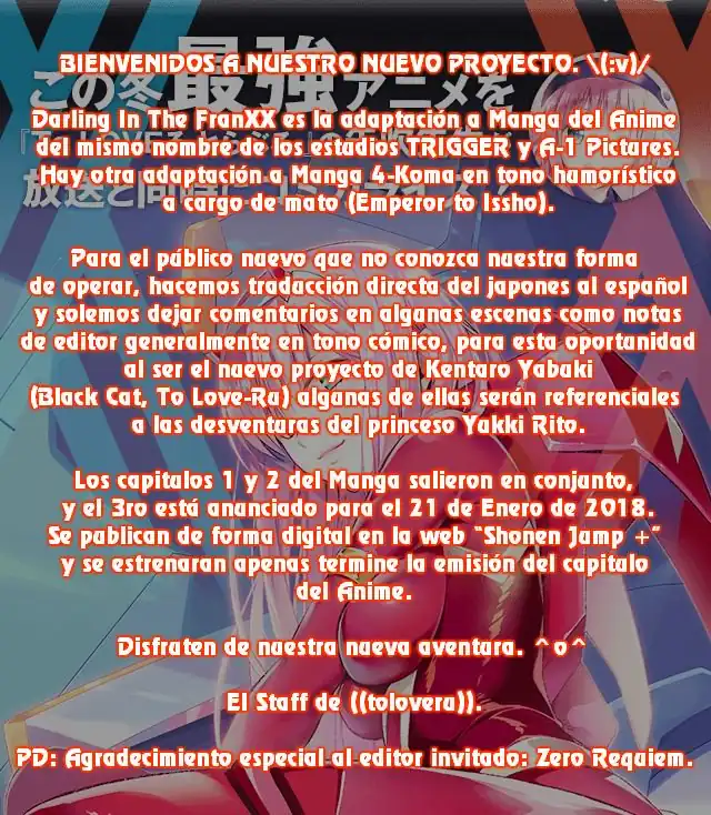 Página 2 — Capítulo 1 de Darling in the FranXX