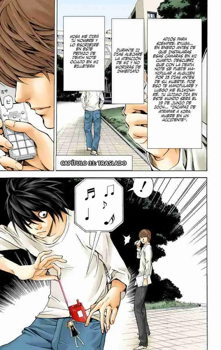 Página 1 — Death Note - full color Capítulo 33