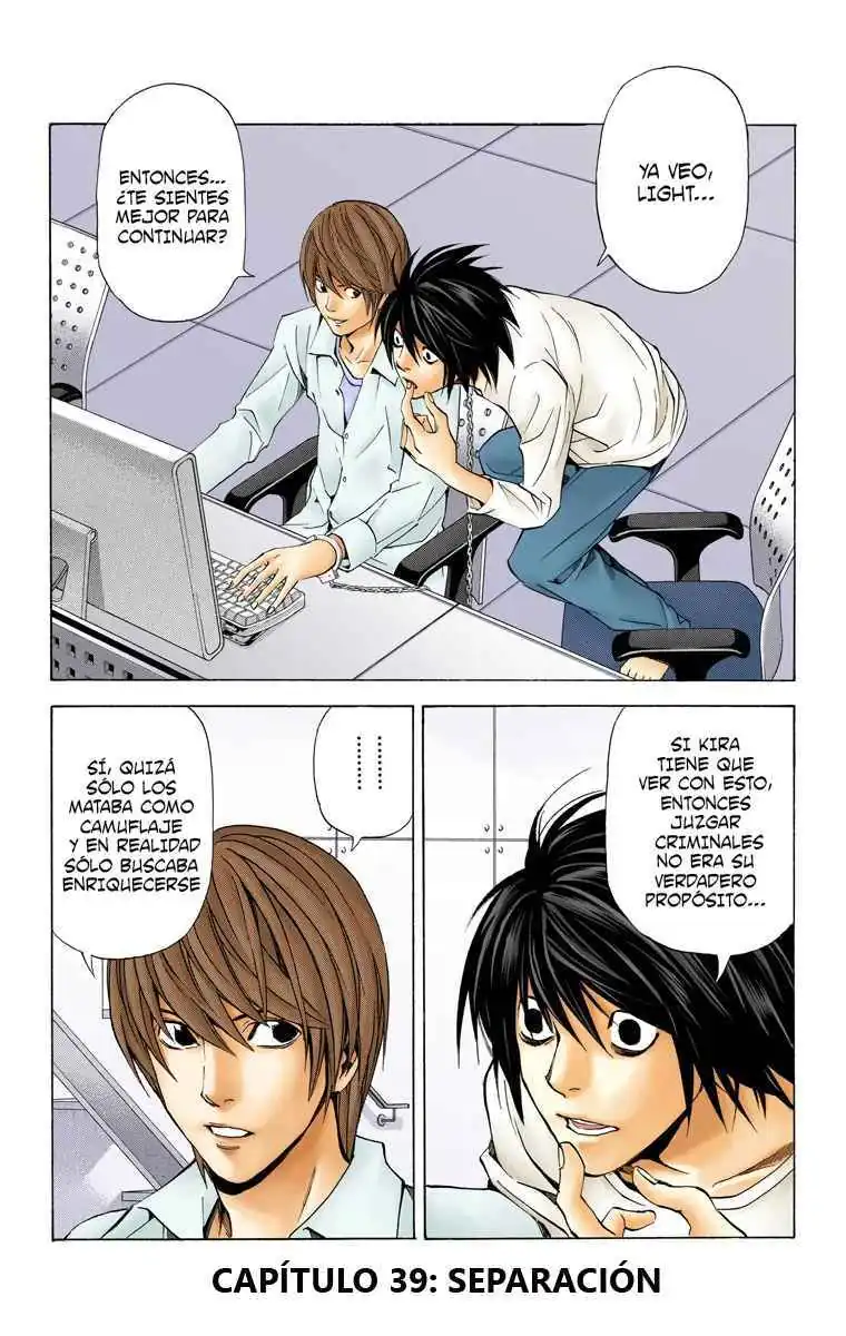 Página 1 — Death Note - full color Capítulo 39