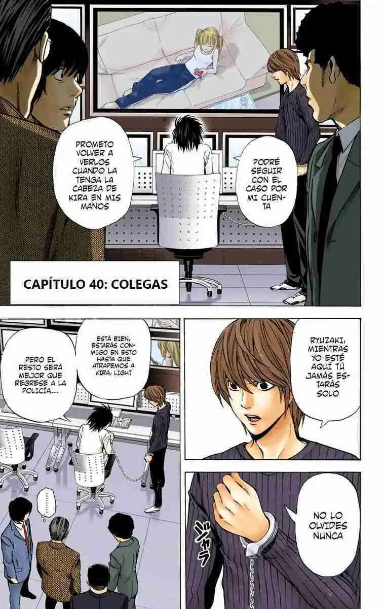 Página 1 — Death Note - full color Capítulo 40