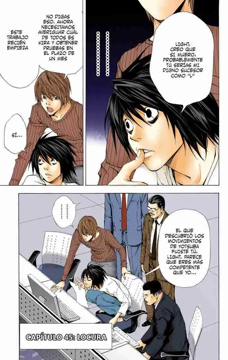 Página 1 — Death Note - full color Capítulo 45