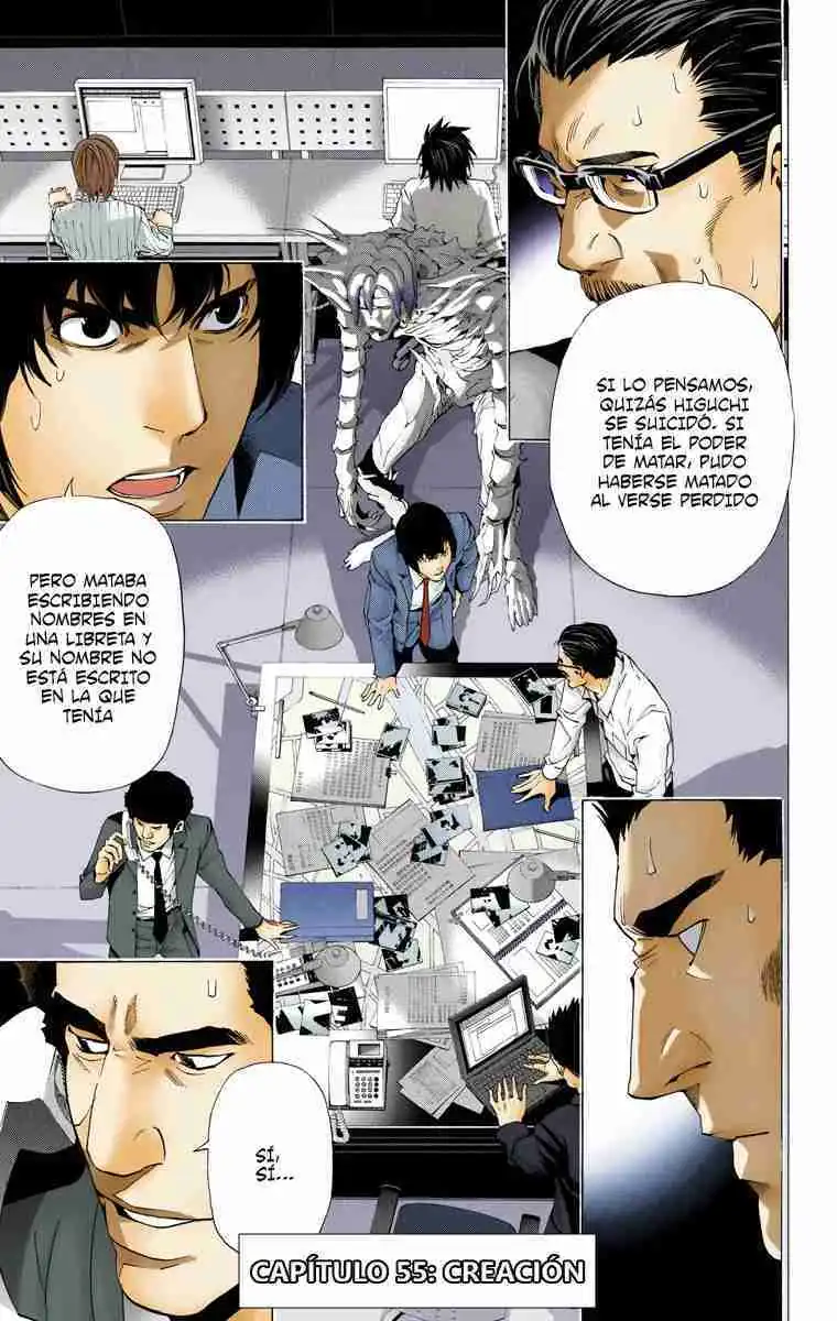 Página 1 — Death Note - full color Capítulo 55