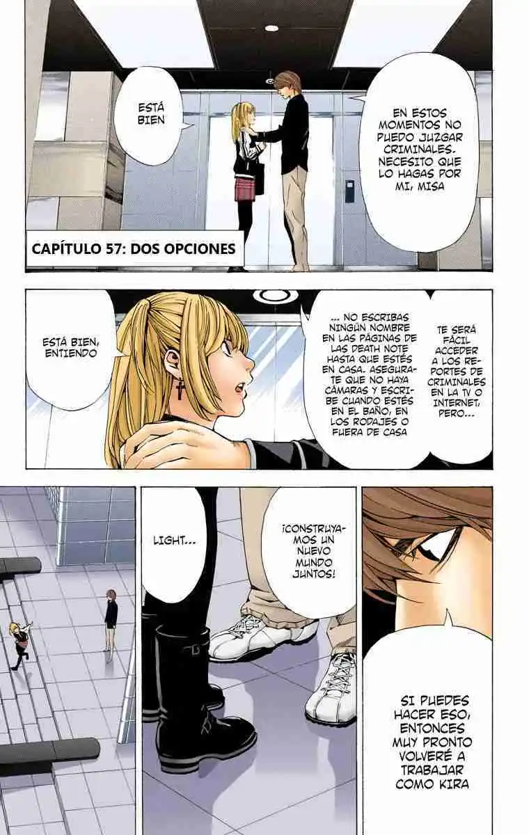 Página 1 — Death Note - full color Capítulo 57