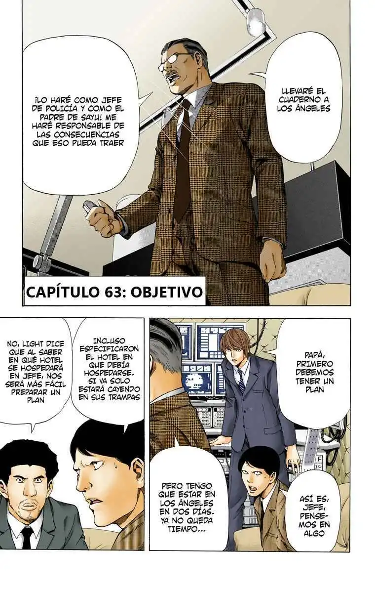 Página 1 — Death Note - full color Capítulo 63