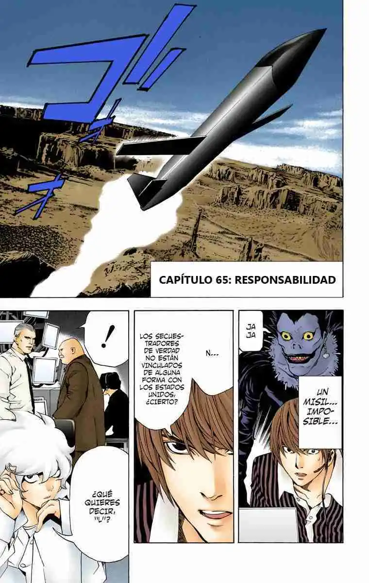 Página 1 — Death Note - full color Capítulo 65