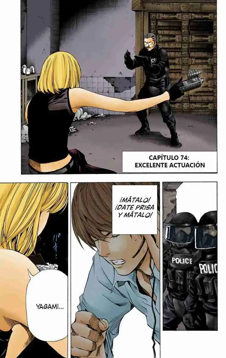 Página 1 — Death Note - full color Capítulo 74