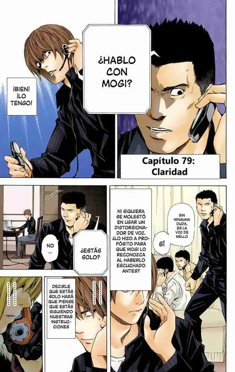 Página 1 — Death Note - full color Capítulo 79