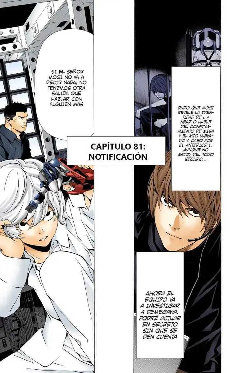 Página 1 — Death Note - full color Capítulo 81