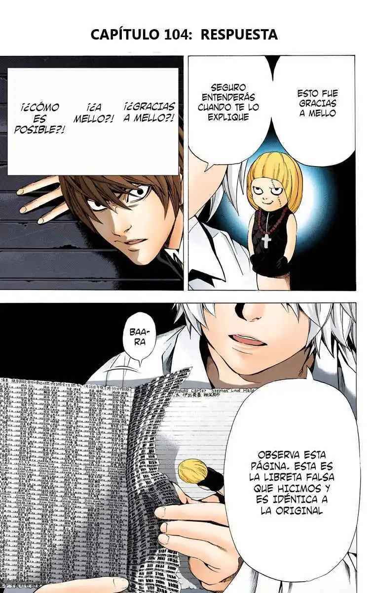 Página 1 — Death Note - full color Capítulo 104