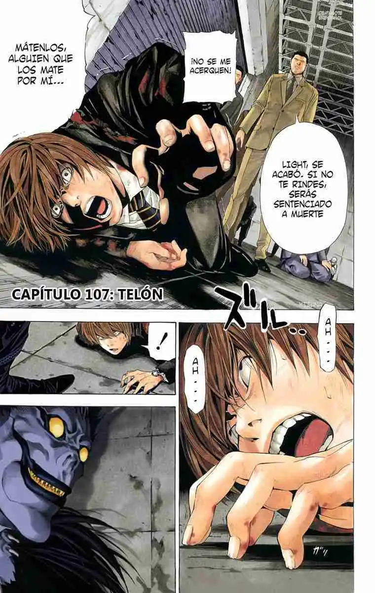 Página 1 — Death Note - full color Capítulo 107