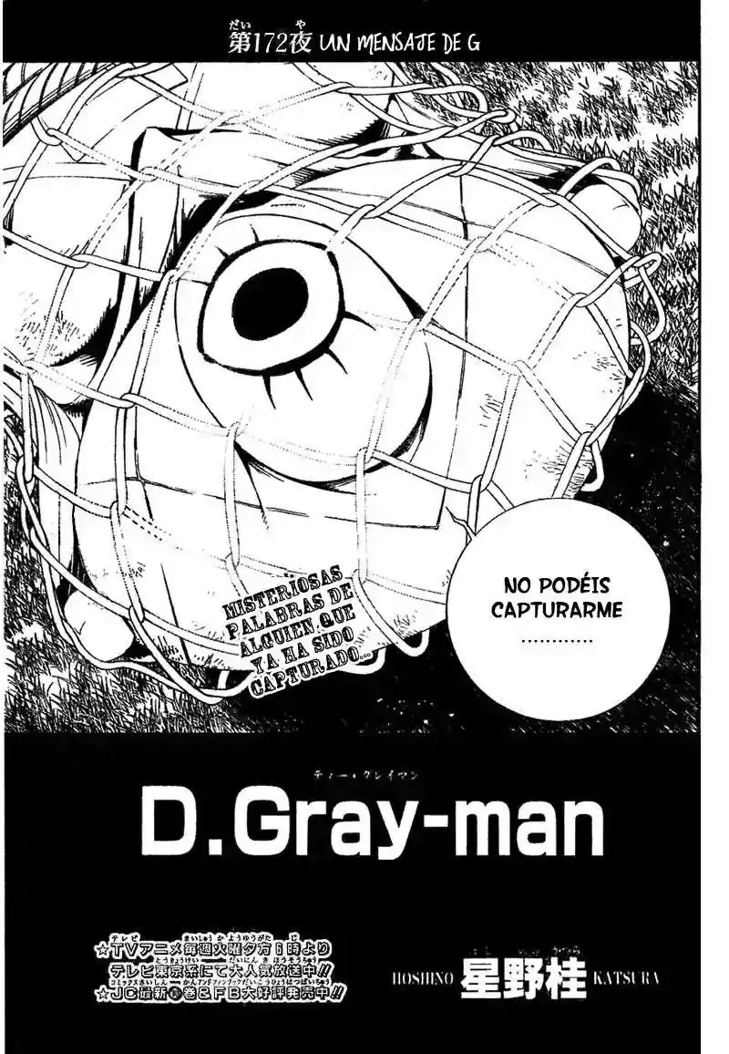Página 3 — D.Gray-man Capítulo 172