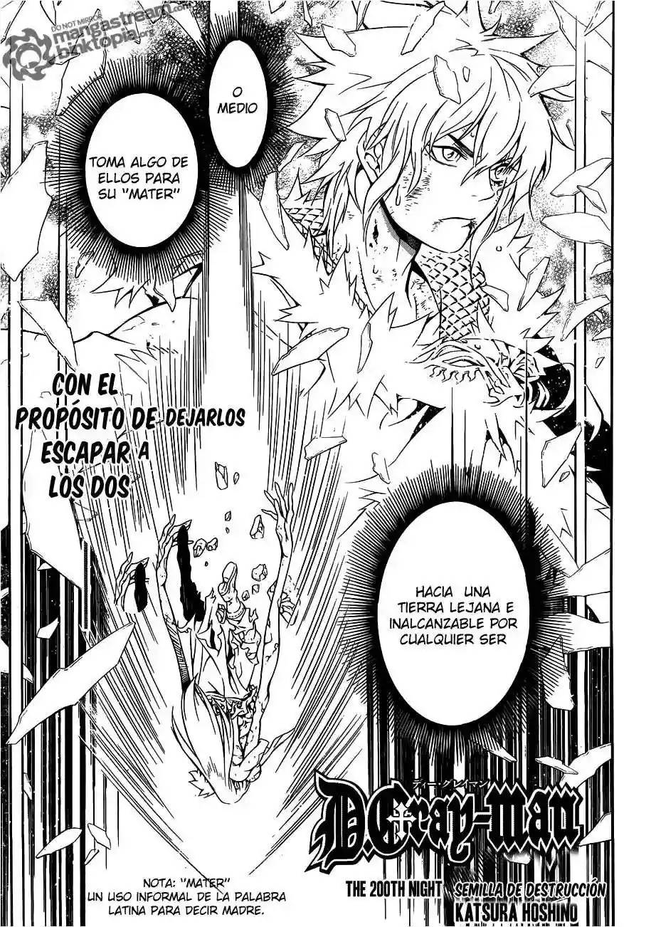 Página 1 — D.Gray-man Capítulo 200