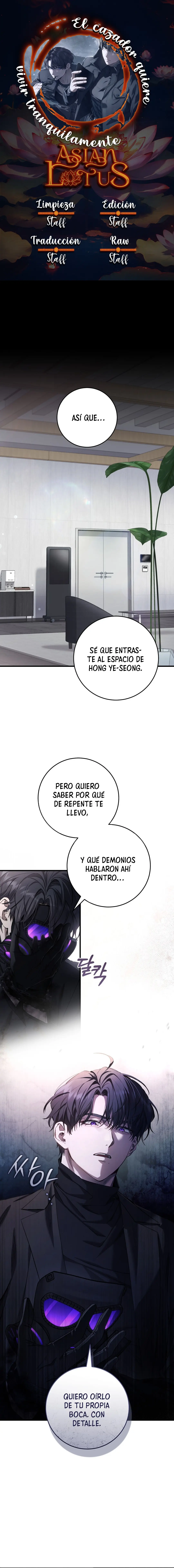 Página 1 — El cazador quiere vivir tranquilamente (2024) Capítulo 37