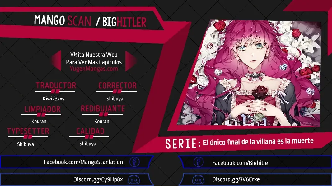Página 1 — El Único Final De La Villana Es La Muerte (2020) Capítulo 62