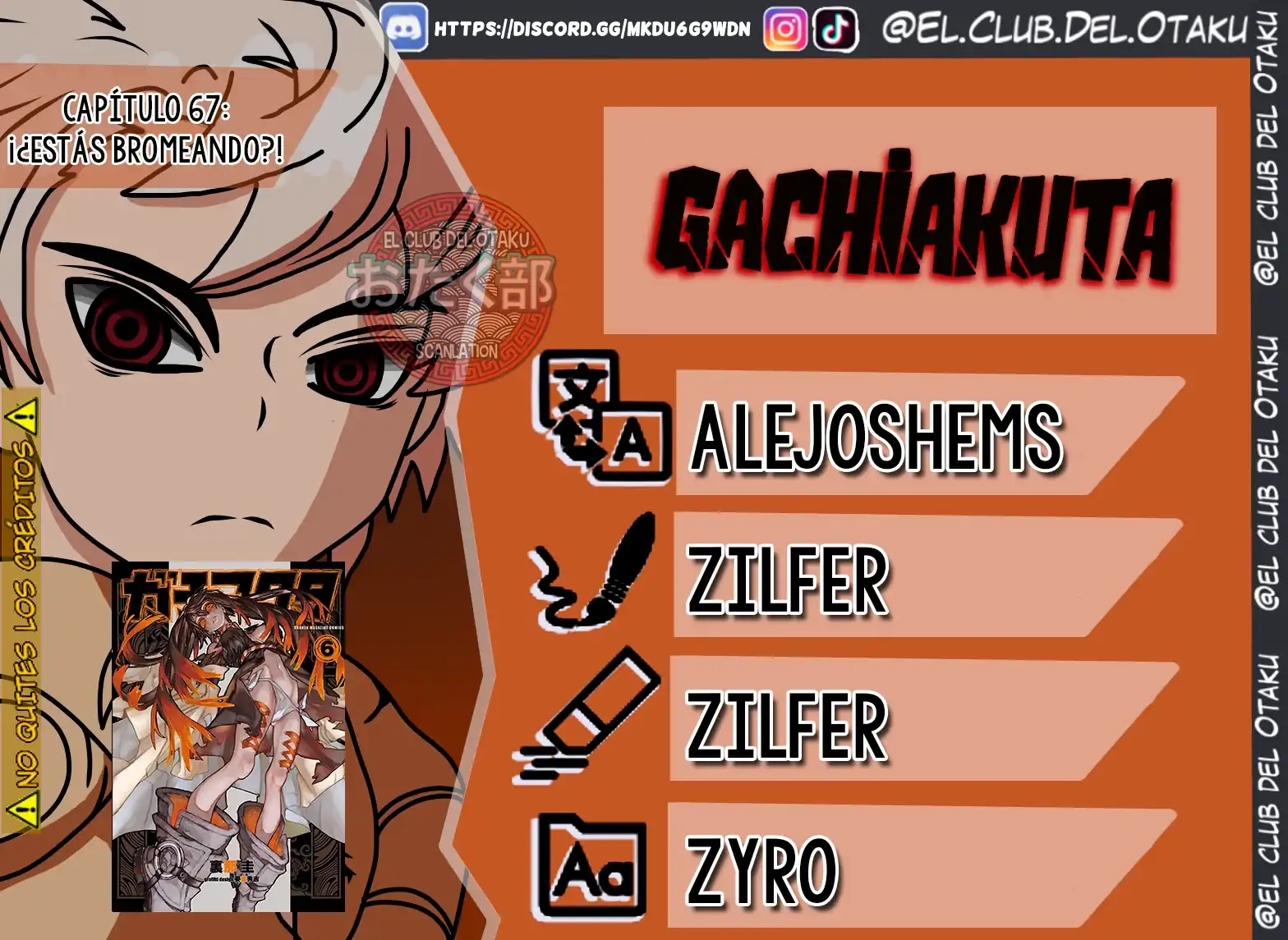 Página 1 — Capítulo 67 de Gachiakuta