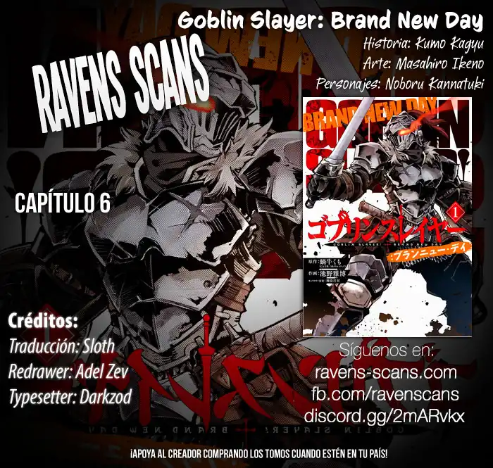 Página 1 — Capítulo 6 de Goblin Slayer: Brand New Day